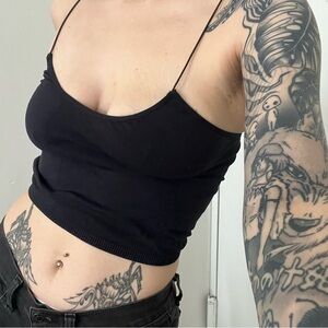 Free People Black Tank Top